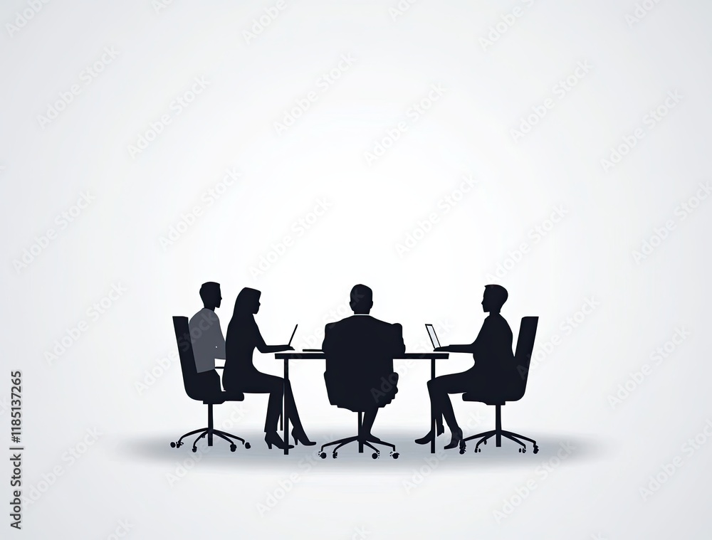 Fototapeta premium Business meeting, team collaboration, corporate teamwork