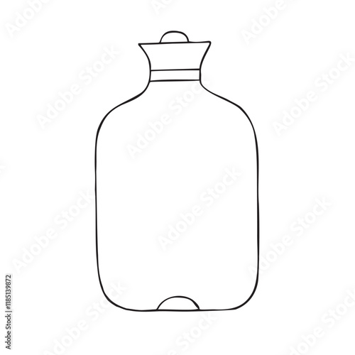 Vector hand drawn sketch doodle outline warmer isolated on white background