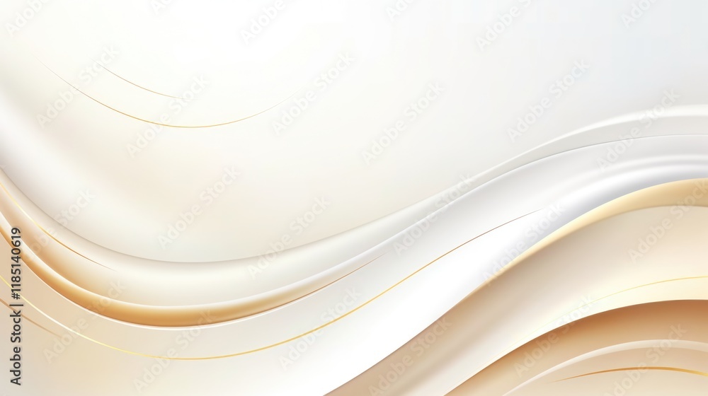 Free plain white background with gold wave Free plain white background with gold wave