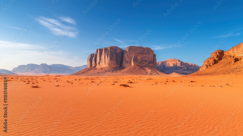 Wilderness and desert pristine, A stunning desert landscape featuring towering rock formations under a clear blue sky, showcasing the beauty of arid terrains. Wilderness and desert pristine, A stunning desert landscape featuring towering rock formations under a clear blue sky, showcasing the beauty of arid terrains.