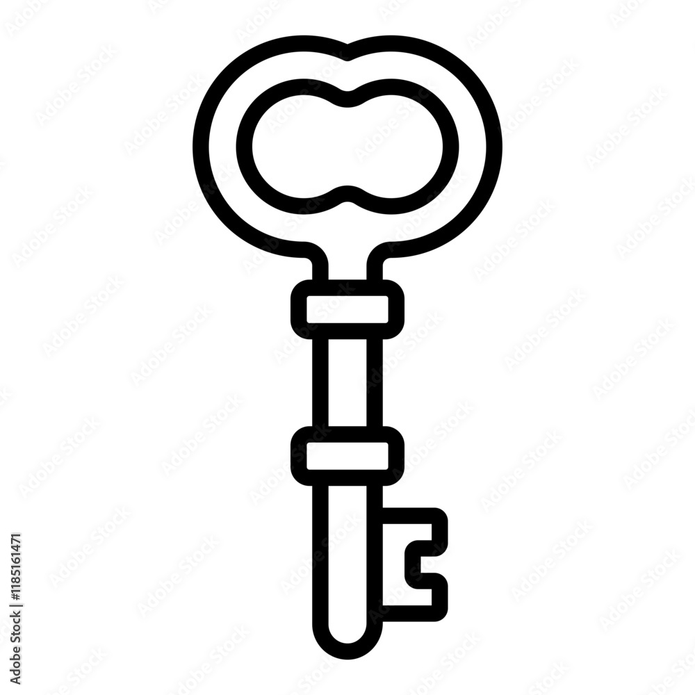 skeleton key with cloud shape head outline icon for security secure skeleton key with cloud shape head outline icon for security secure
