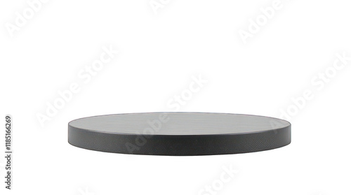 Black Round Pedestal Display Stand for Product Showcase