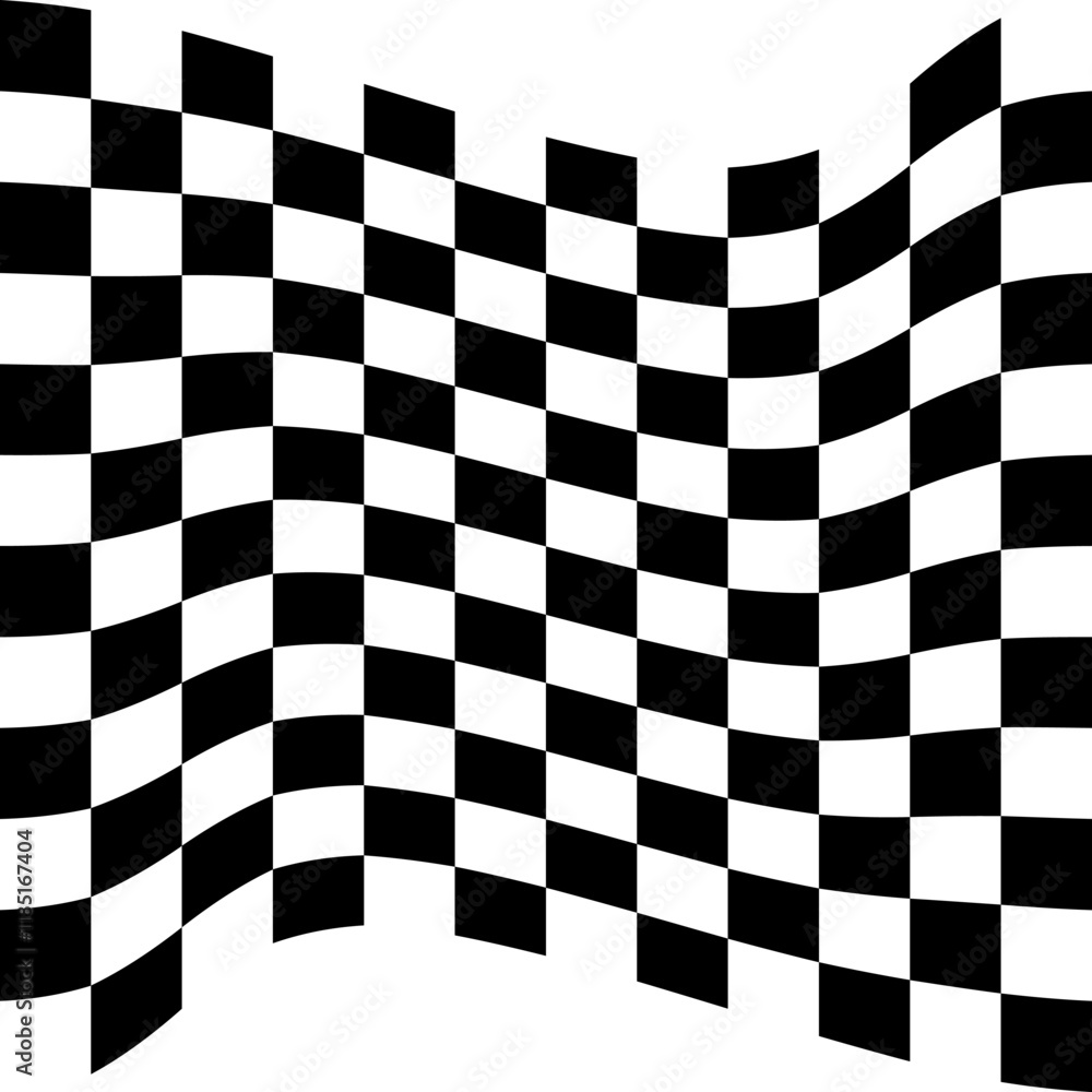 Fototapeta premium black and white checkered flag