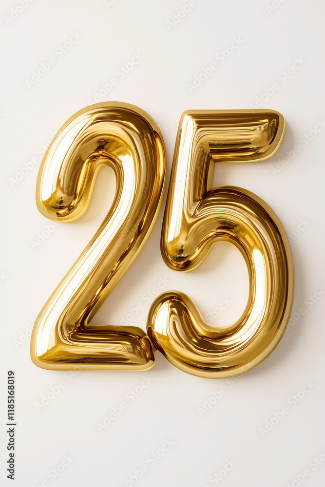 Golden Metallic '25' with Elegant 'Happy New Year' Text on a Pristine White Background Evoking Sophistication and Clean Aesthetic Golden Metallic '25' with Elegant 'Happy New Year' Text on a Pristine White Background Evoking Sophistication and Clean Aesthetic