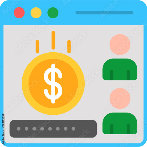 Crowdfunding platform Icon