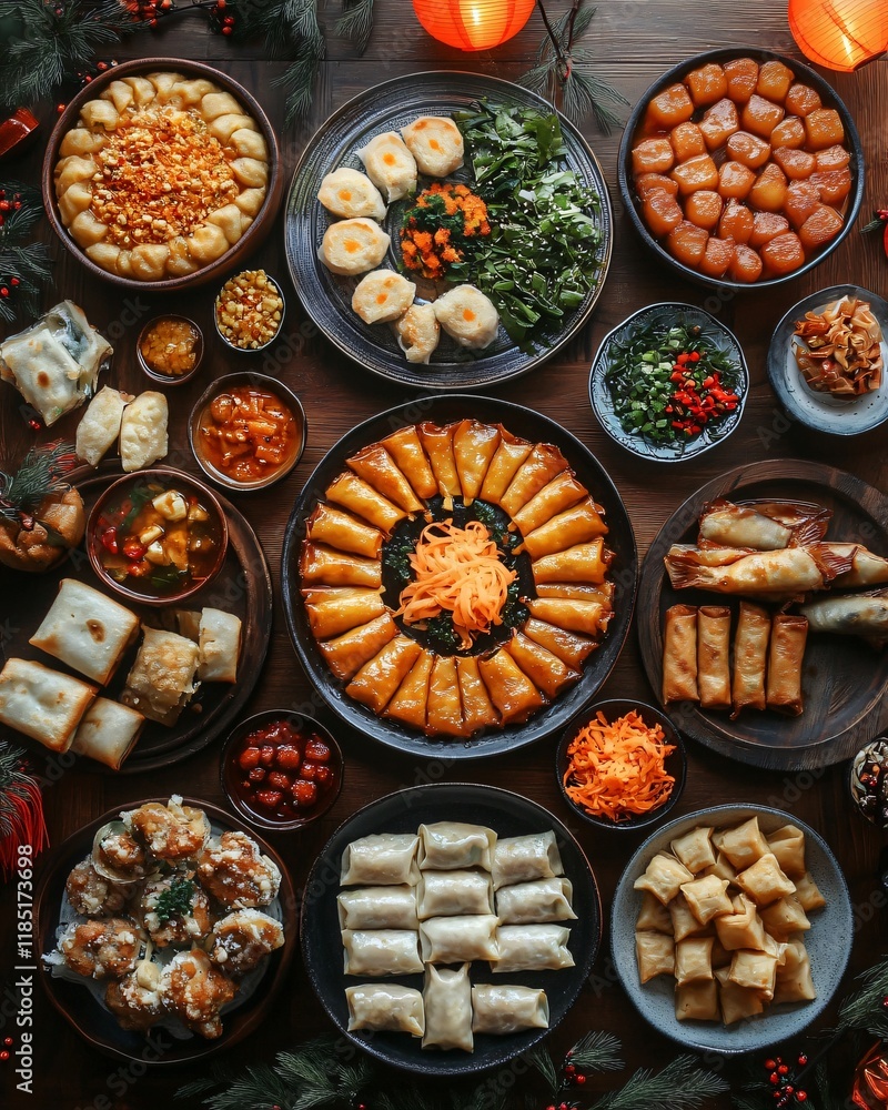Fototapeta premium Chinese festive food 