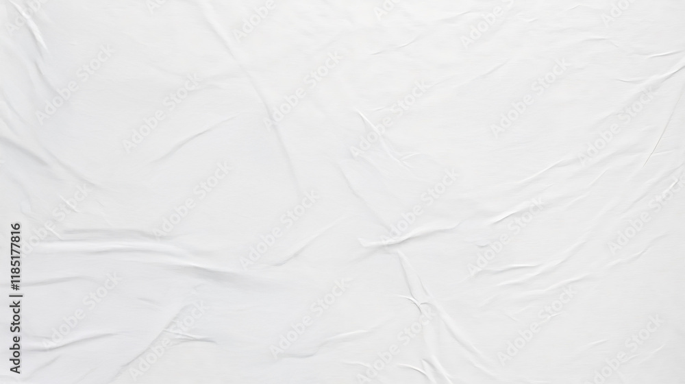 Obraz premium white crumpled paper texture