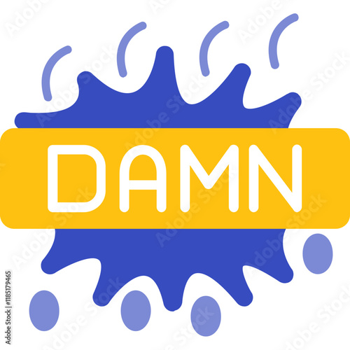 Condemn expression bubble Sticker Icon