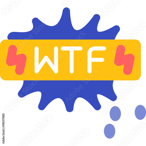 Disgust bubble Sticker Icon