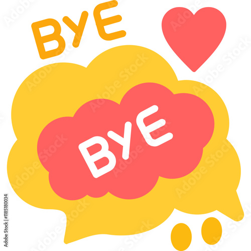 Bye bye Sticker Icon