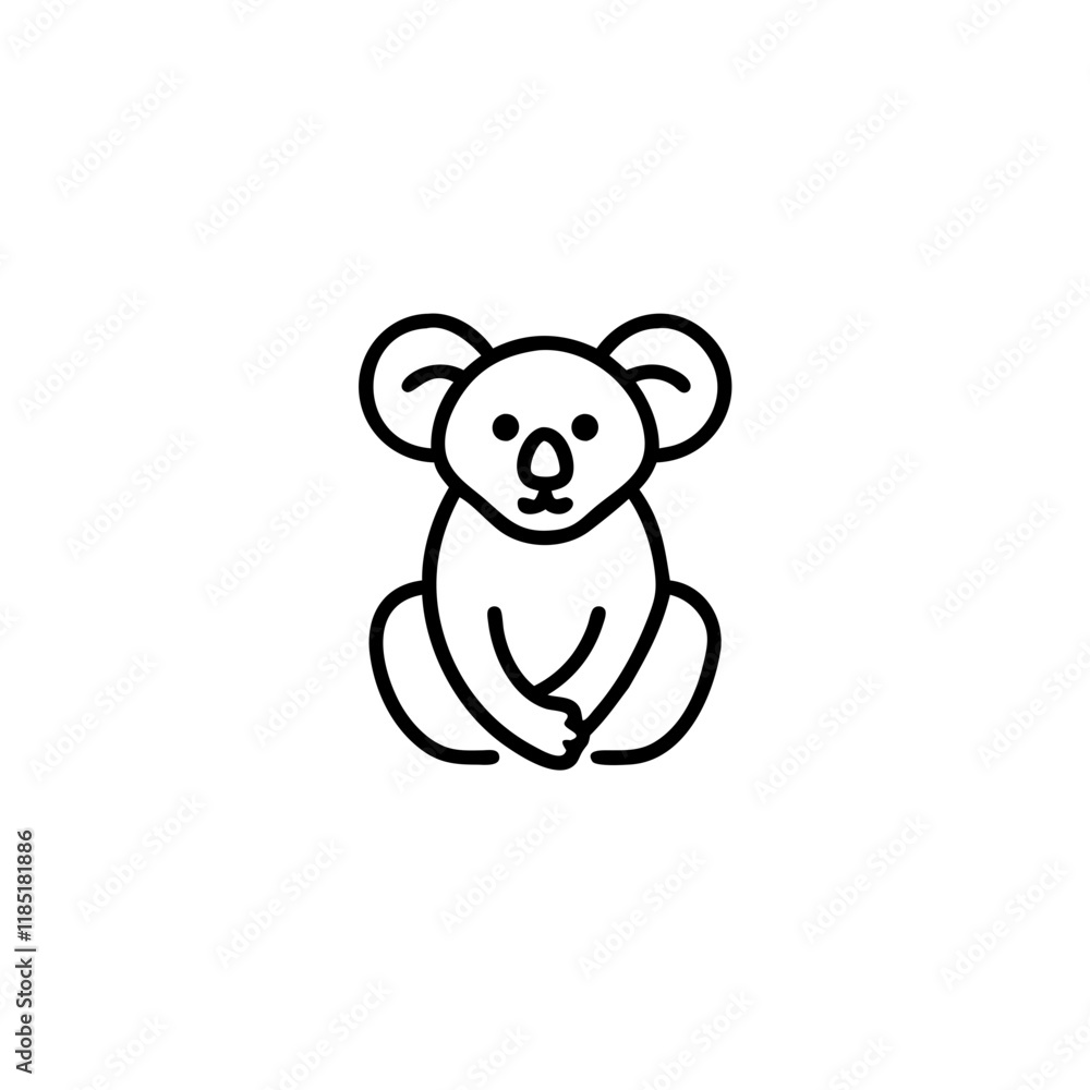 Koala icon on transparent background
Koala icon on transparent background