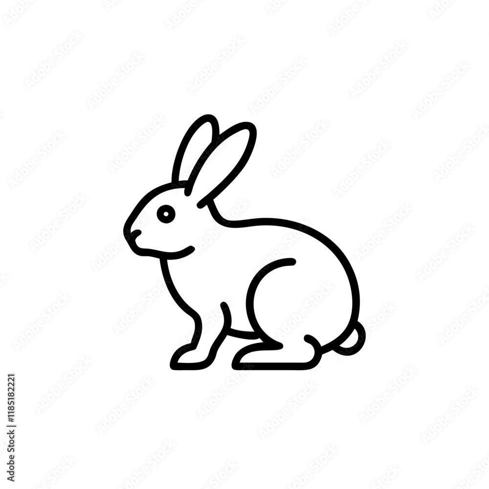 Rabbit icon on transparent background
Rabbit icon on transparent background
