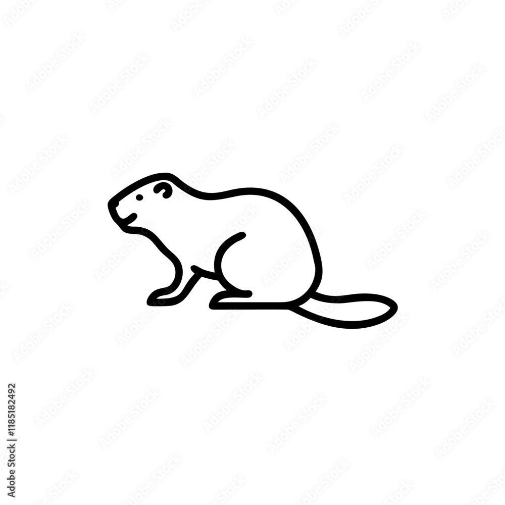Beaver icon isolated on transparent background
Beaver icon isolated on transparent background