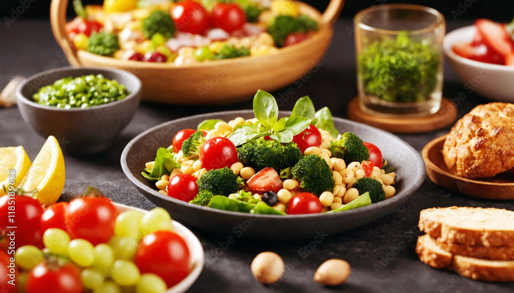 Healthy Diet Food Concept Background