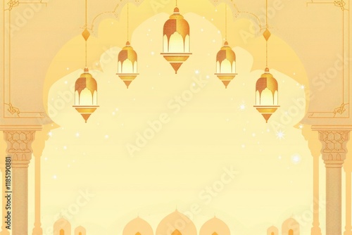 Wallpaper Mural Islamic new year greeting celebration background Torontodigital.ca