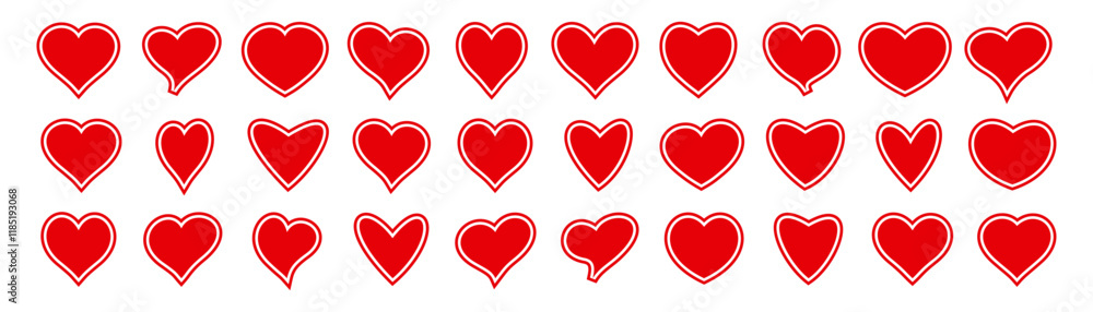 Heart icon. Heart icon.