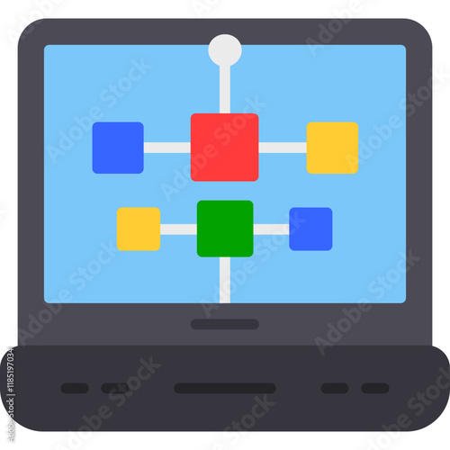 Laptop Local Network Icon