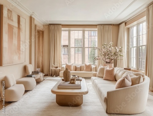 Elegant Neutral Living Room...