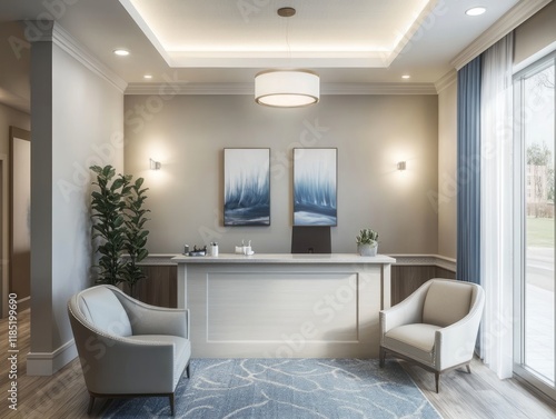 Elegant Reception Area With...