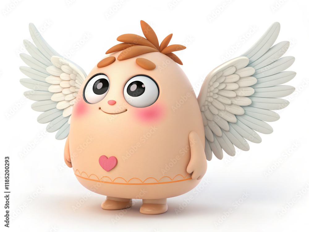 Fototapeta premium cartoon chicken. bird, cartoon, animal, illustration, vector, cute, owl, flying, nature, character, funny, art, wing, drawing, happy, icon, fun, wings, parrot, design, feather, fly, angel