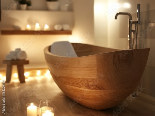 Wooden Freestanding Bathtub...