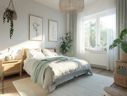 Serene Bedroom Design With ...