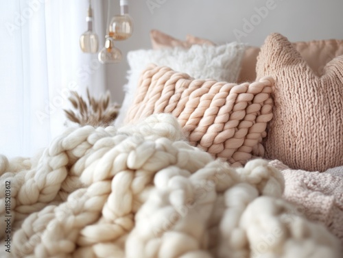 Cozy Knitted Throws and Pil...