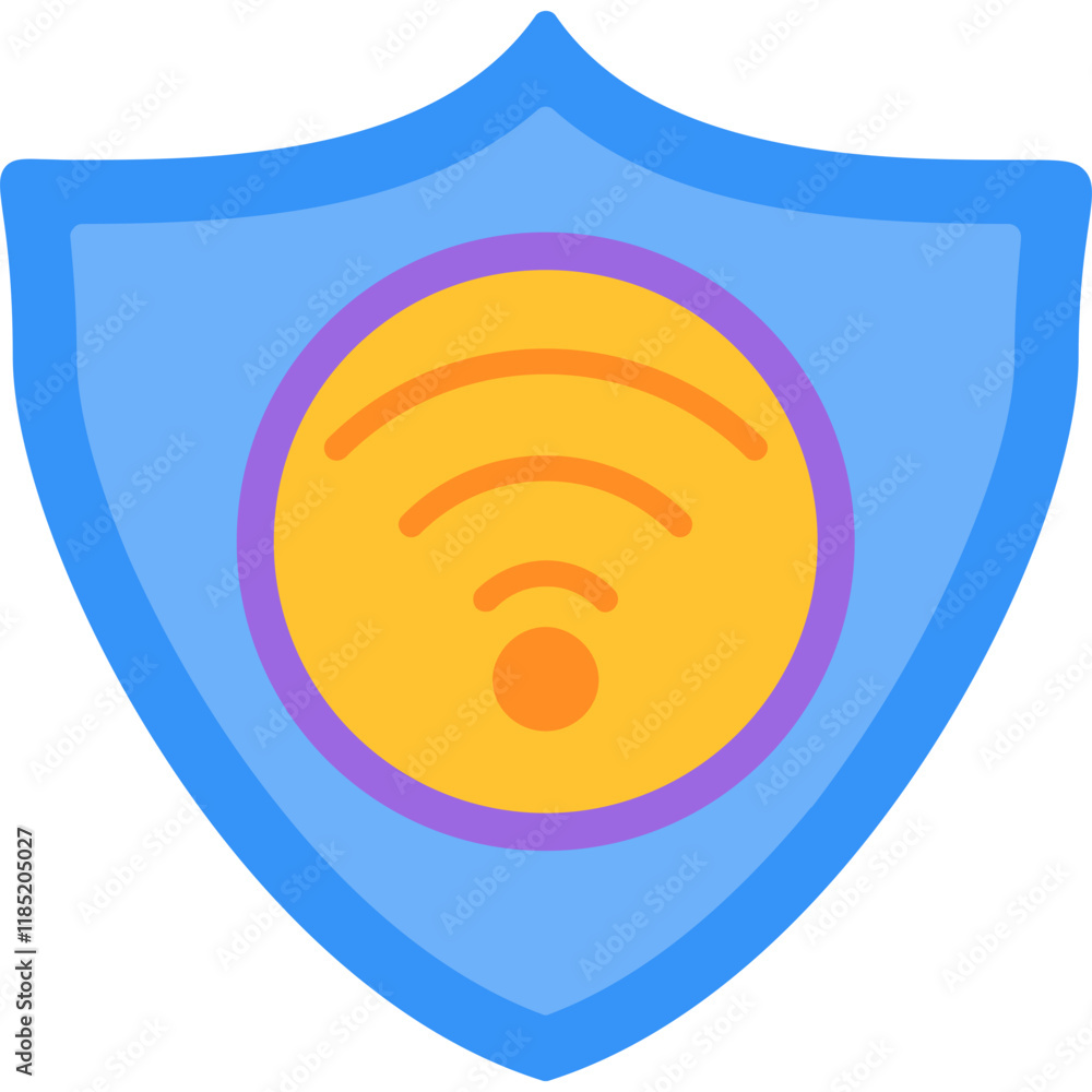 Fototapeta premium Wifi Protection Icon