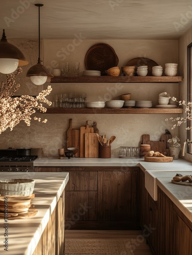 Rustic Kitchen Interior Wit...