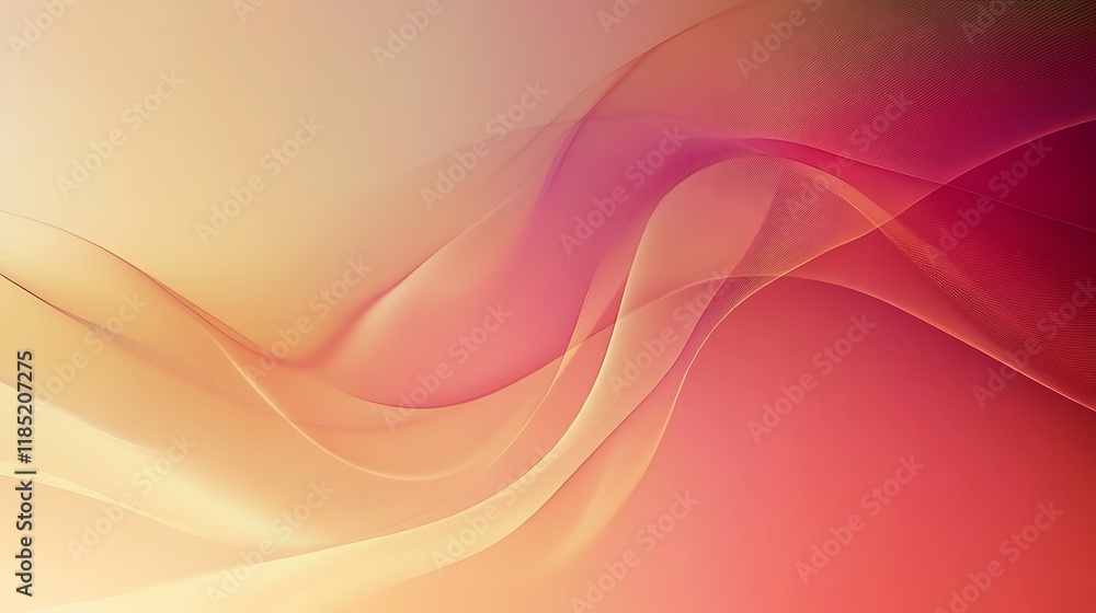 Abstract Pink and Gold Wave Design Abstract Pink and Gold Wave Design