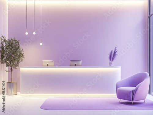 Modern Lavender Reception A...