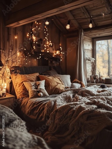 Cozy Rustic Bedroom Decorat...
