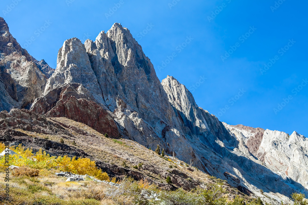 Rugged Peaks of the Eastern Sierras Near Convict Lake