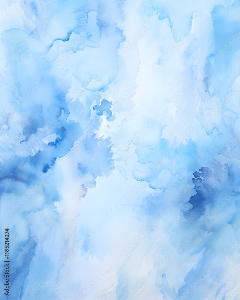 Abstract Blue Watercolor Wash Abstract Blue Watercolor Wash