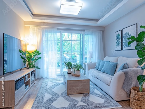 Modern Living Room Interior...