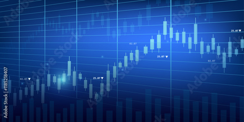 fluctuating stock graph insvestment