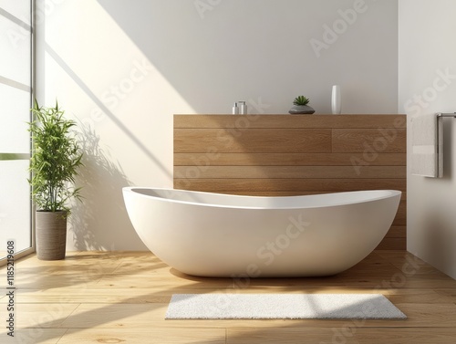 Modern minimalist bathroom ...