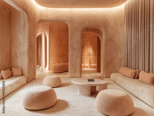 Tranquil Beige Room Interio...