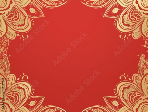 Free indian flower pattern rangoli background