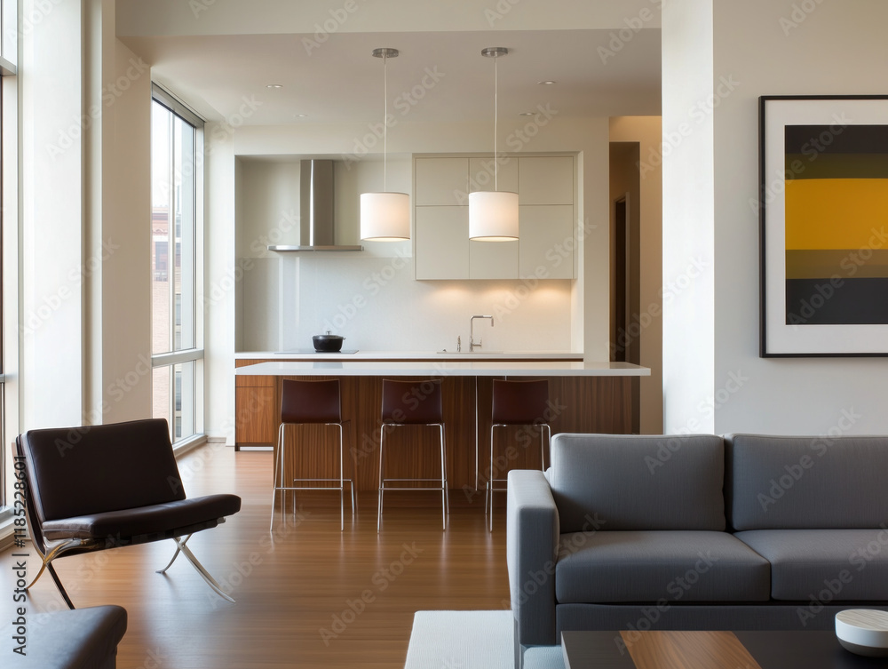 Fototapeta premium Modern Interior Design in a Room