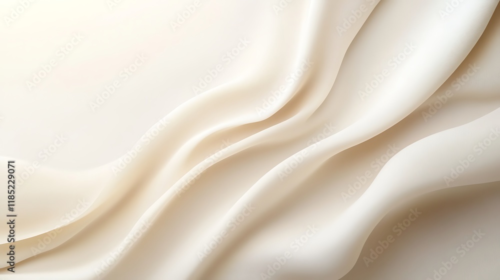Elegant Draped Cream Colored Fabric Background Elegant Draped Cream Colored Fabric Background
