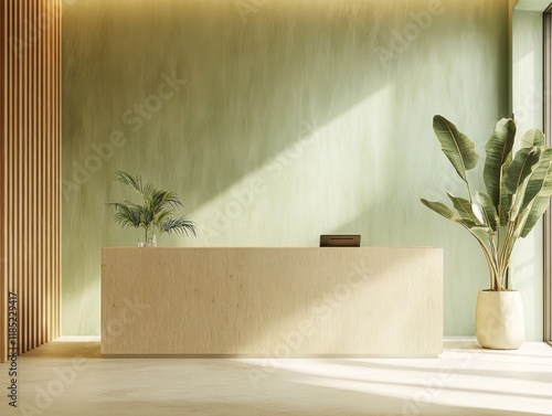 Modern minimalist reception...