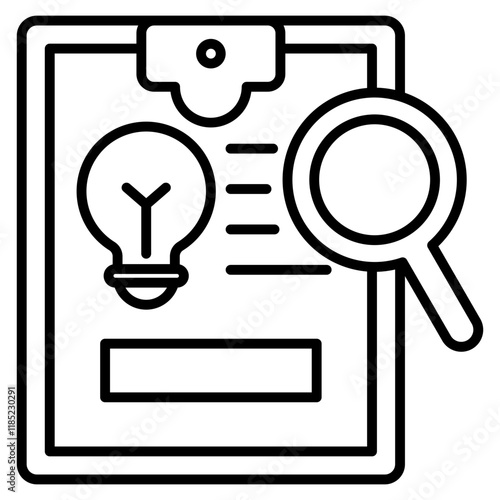 Research  Icon Element For Design