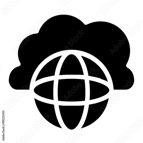 Global Internet World Glyph Icon