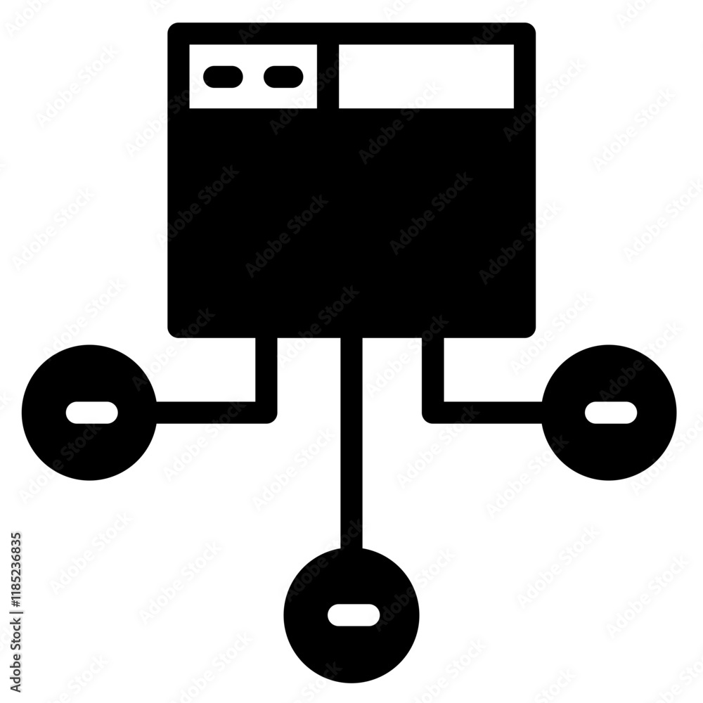 Hierarchy Layout Web Glyph Icon Hierarchy Layout Web Glyph Icon