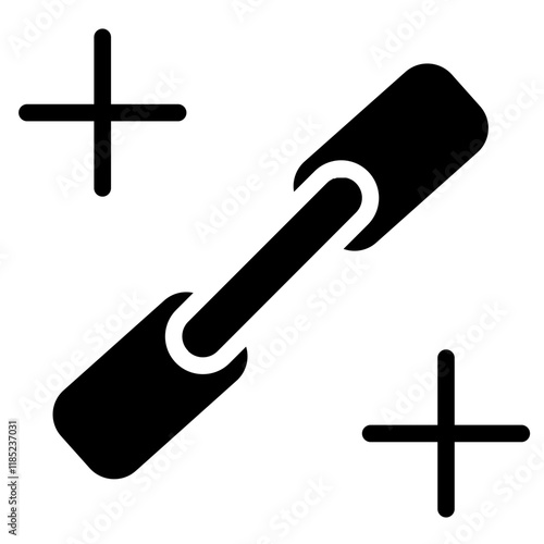 Linkage Plus Seo Glyph Icon