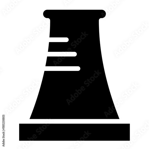 Power Pollution Plant Glyph Icon