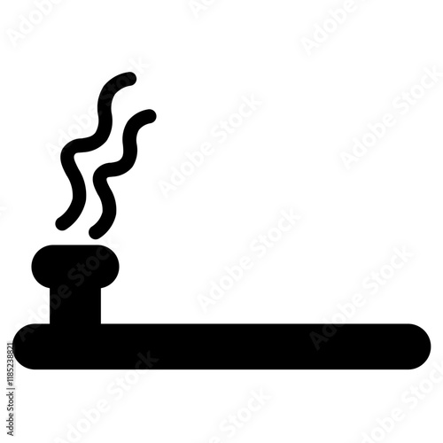 Smoke Fume Smolder Glyph Icon