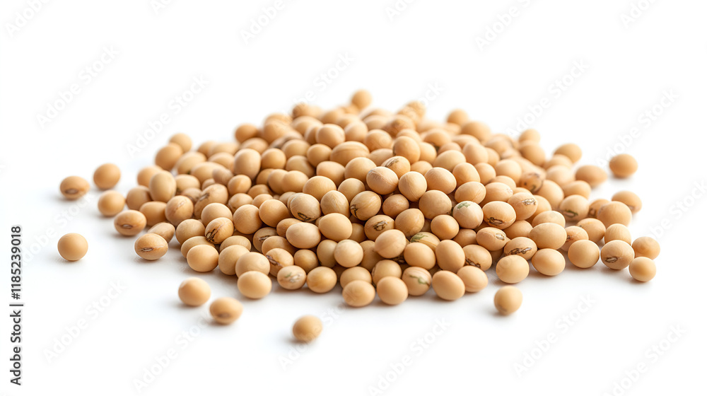 soyabeans stack on white background.ai generative soyabeans stack on white background.ai generative