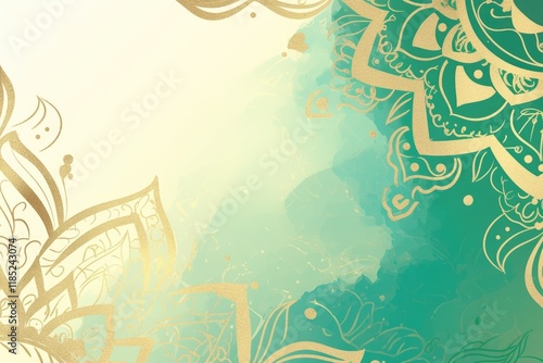 Free indian flower pattern rangoli background